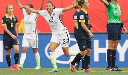 #i4See 90° Updo #Ponytails with ease. @USSoccer_wnt #23. © dmp 2015.